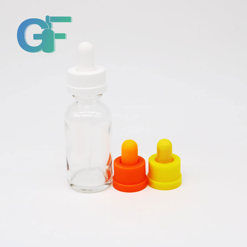 boston round 30ml clear glass dropper bottles