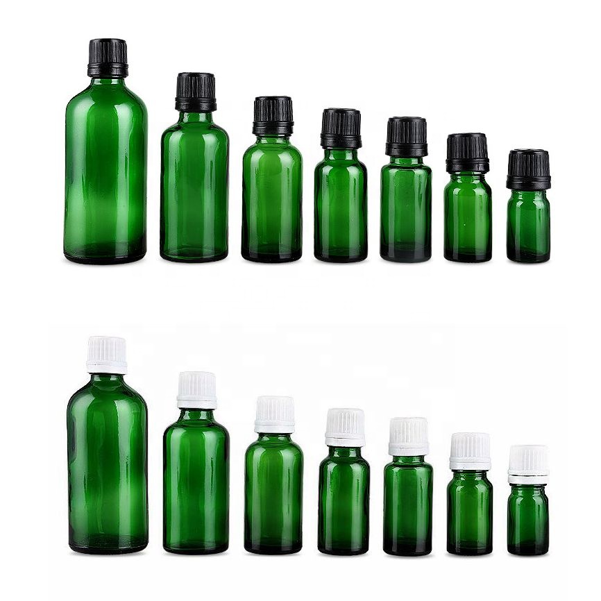 boston round amber glass bottle with plastic pilfer-proof oil cap 5ml 10ml 15ml 20ml 30ml 50ml 100ml essential oil packaging
