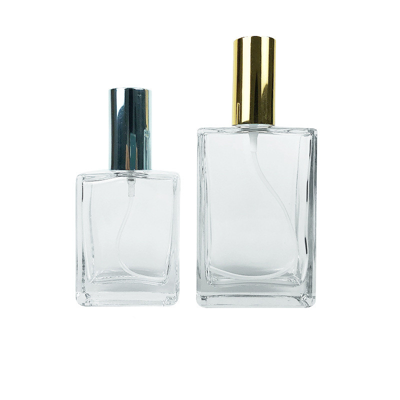 bottle perfume square glass  perfume bottles 50 ml glass spray  luxury perfume bottle100ml