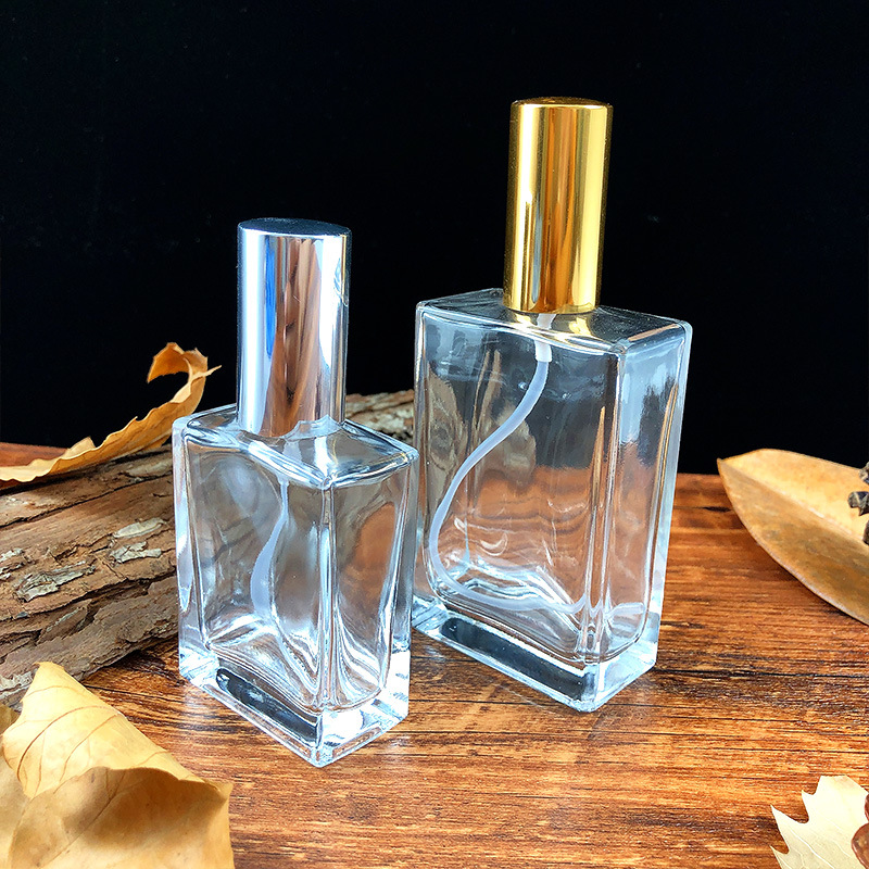 bottle perfume square glass perfume bottles 50 ml glass spray luxury perfume bottle100ml