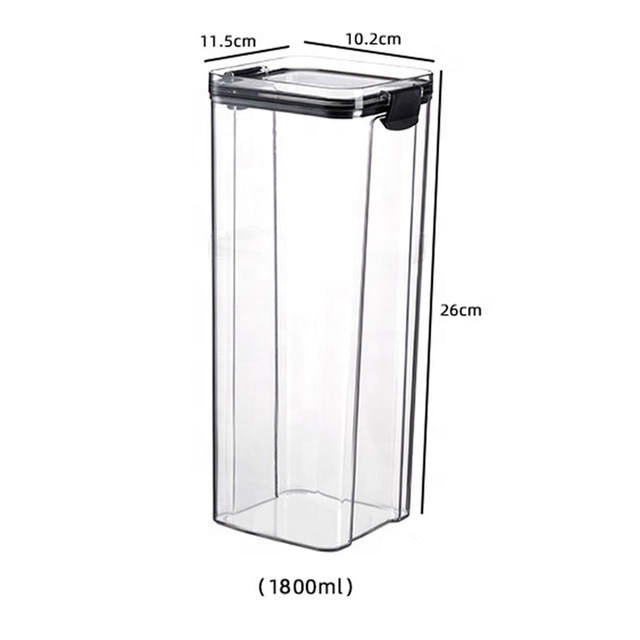 box food grade plastic snack nut dry goods storage Sealed jar transparent household grains kitchen storage