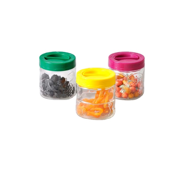 bpa free Glass Clamp Lid Kitchen Storage Jar Air Tight Seal bottles Canning Jars with clasp lids for food