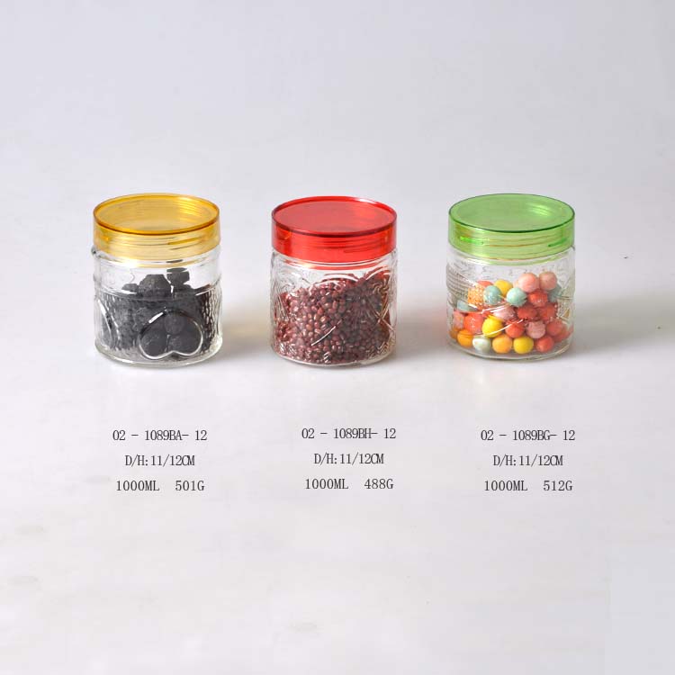 bpa free Glass Clamp Lid Kitchen Storage Jar Air Tight Seal bottles Canning Jars with clasp lids for food
