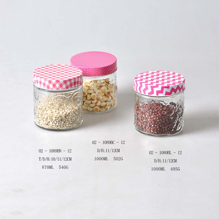bpa free Glass Clamp Lid Kitchen Storage Jar Air Tight Seal bottles Canning Jars with clasp lids for food