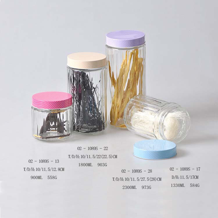 bpa free Glass Clamp Lid Kitchen Storage Jar Air Tight Seal bottles Canning Jars with clasp lids for food