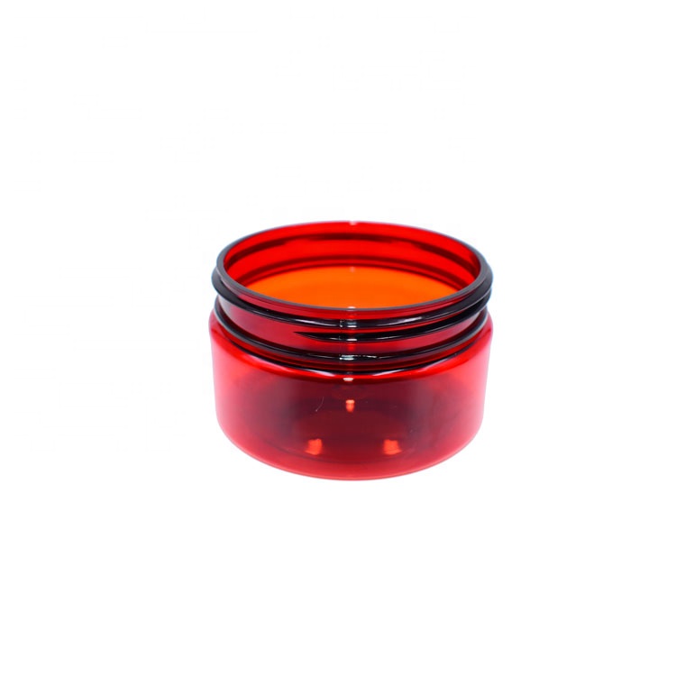 bpa free diy food grade clear empty cylinder 3oz 100g pet amber jar 100ml for cosmetic package