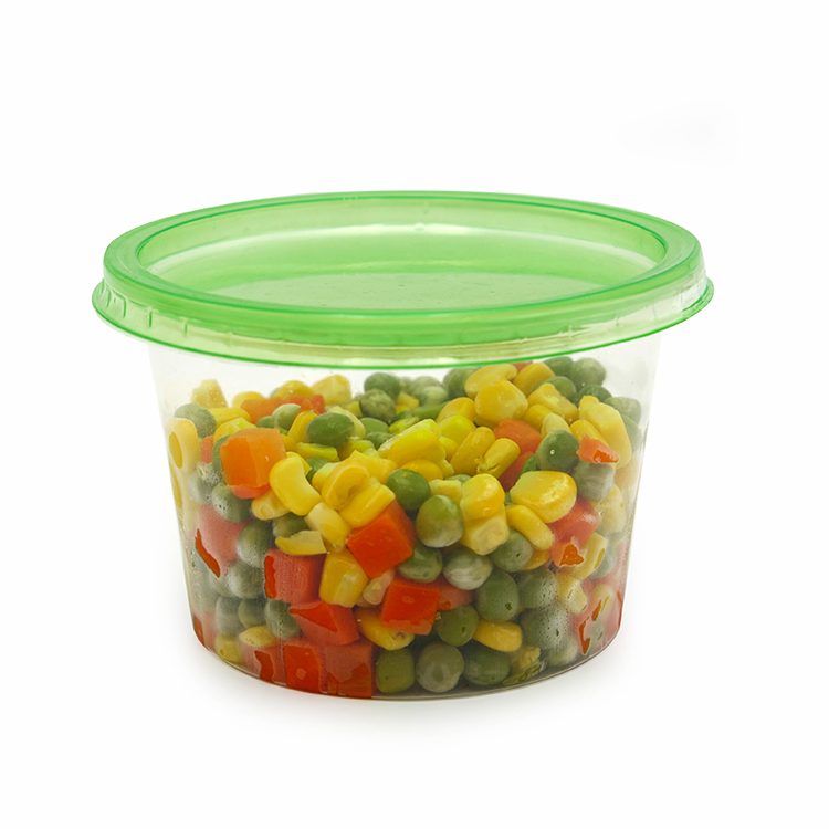 bpa free reusable high transparency round tub with lid kitchen storage contaianer