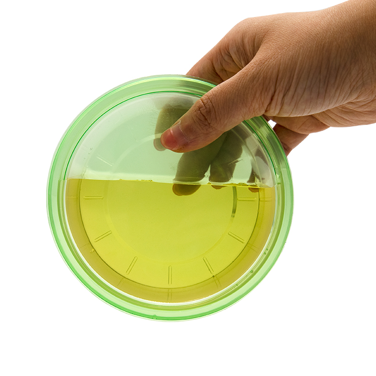 bpa free reusable high transparency round tub with lid kitchen storage contaianer