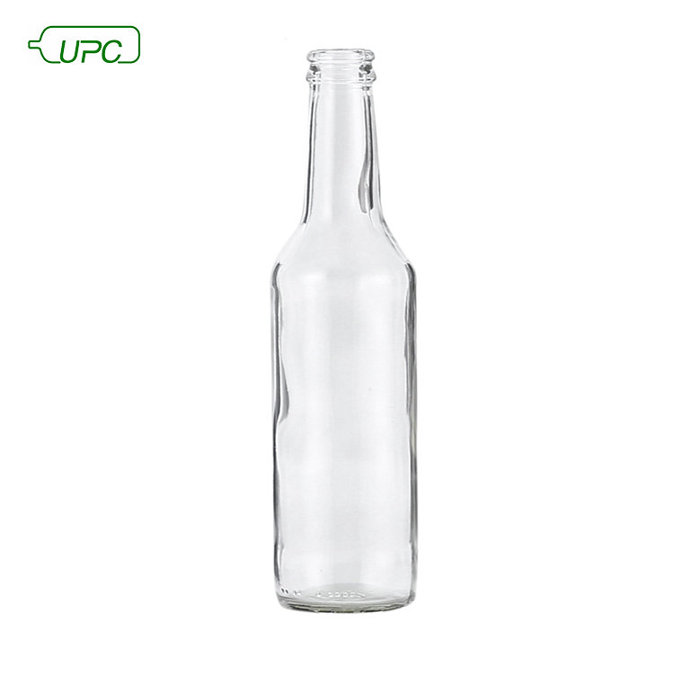 brewery custom logo 330ml amber beer glass bottle with crown cap