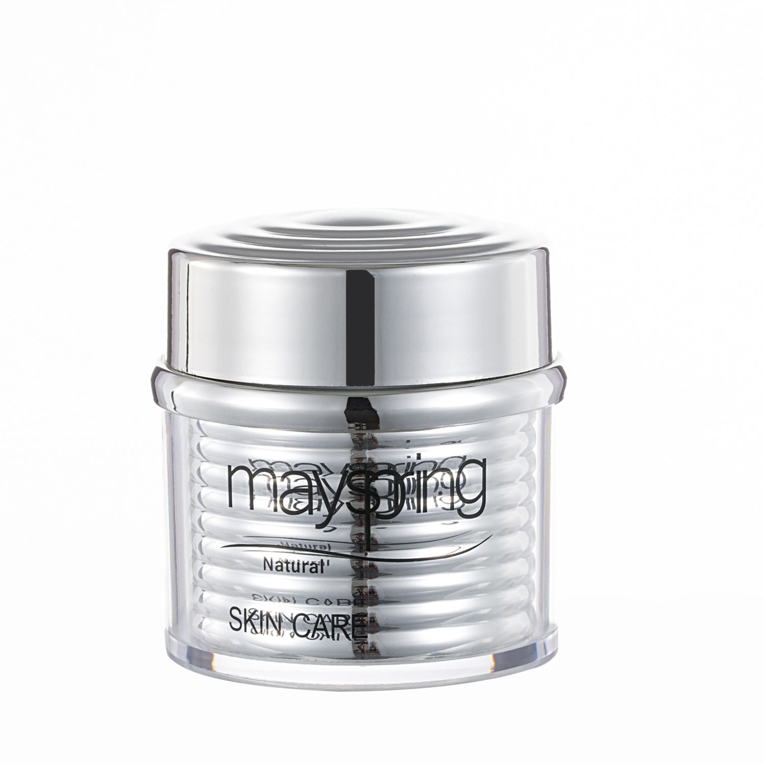 bright sliver fashion style elegant custom pump spray empty plastic cosmetic packaging bottle set cream jars