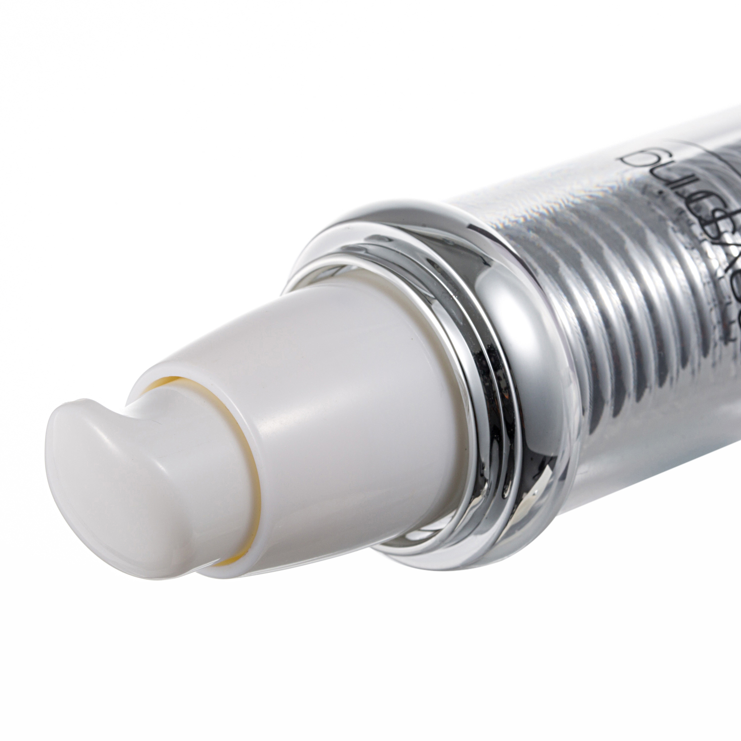 bright sliver fashion style elegant custom pump spray empty plastic cosmetic packaging bottle set cream jars