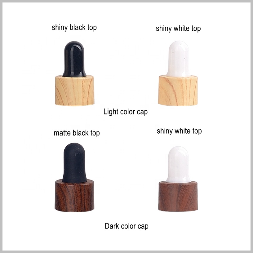 brown cosmetic glass essential oil bottles 5 10 15 20 ml 30ml 50 100 ml amber glass bottle water transfer wood grain dropper