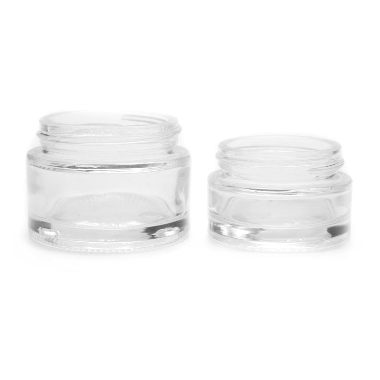 bulk new design 15 ml glass jar with metal lid