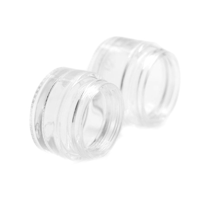 bulk new design 15 ml glass jar with metal lid