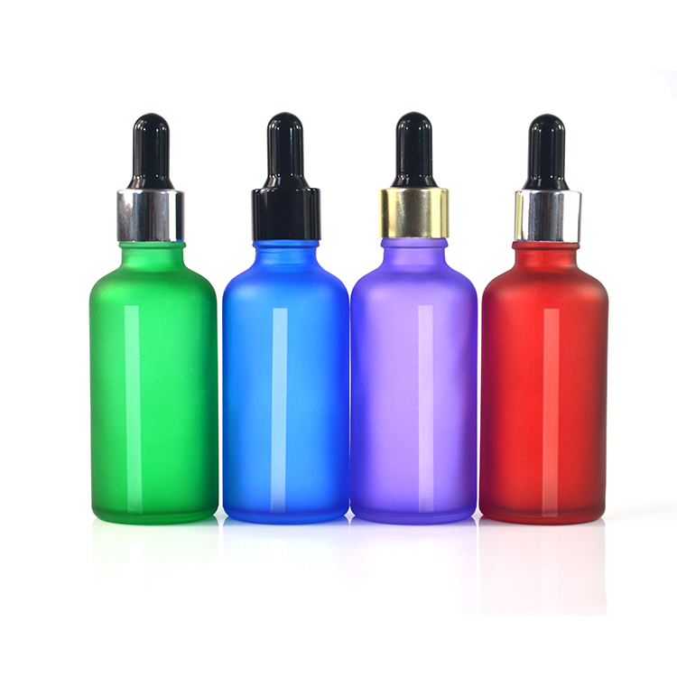 can see color 10ml 20ml 30ml 50ml purple milk white blue black glass dropper bottle with window