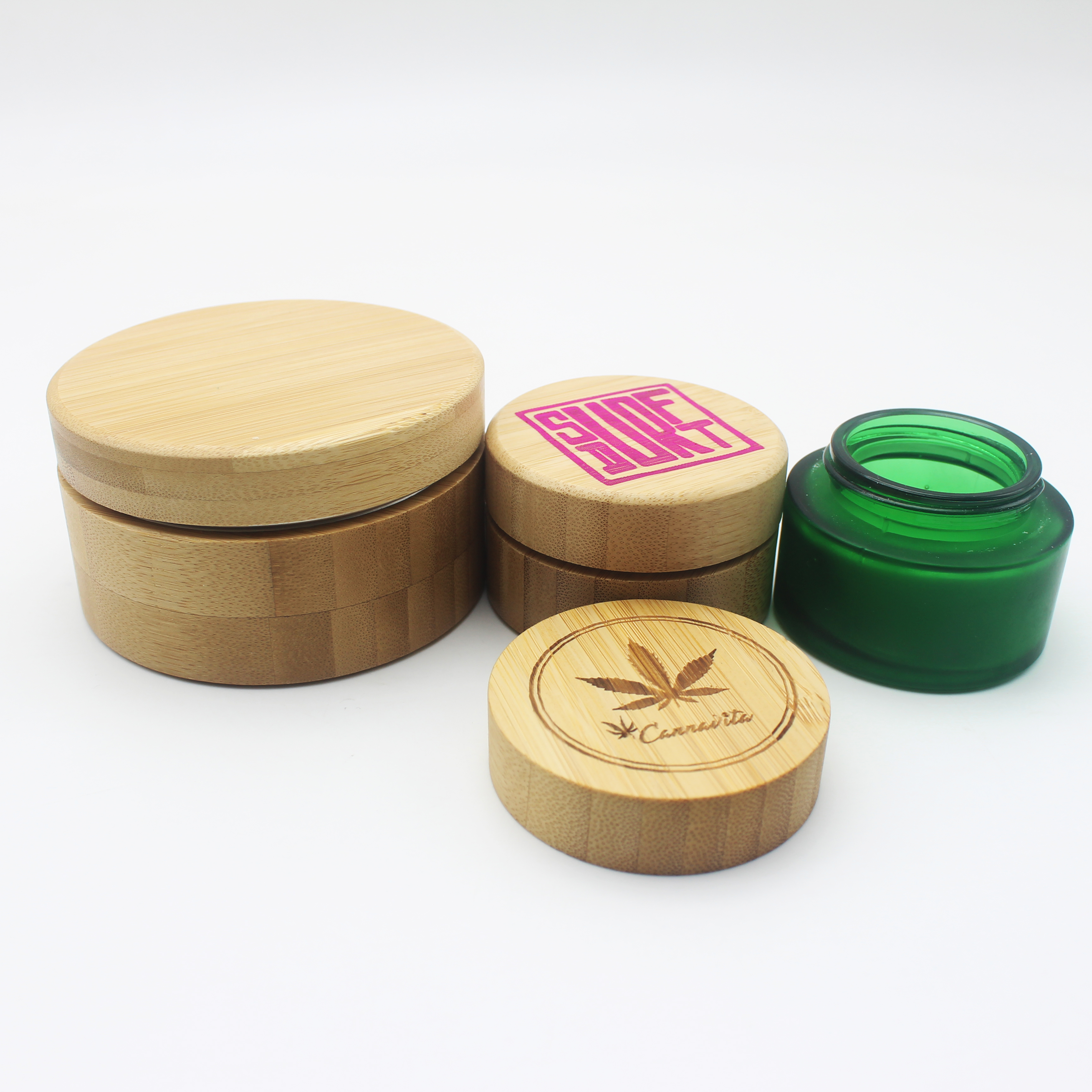 candle bamboo aluminum can jar tin container eco friendly packaging for cosmetic BP-323K