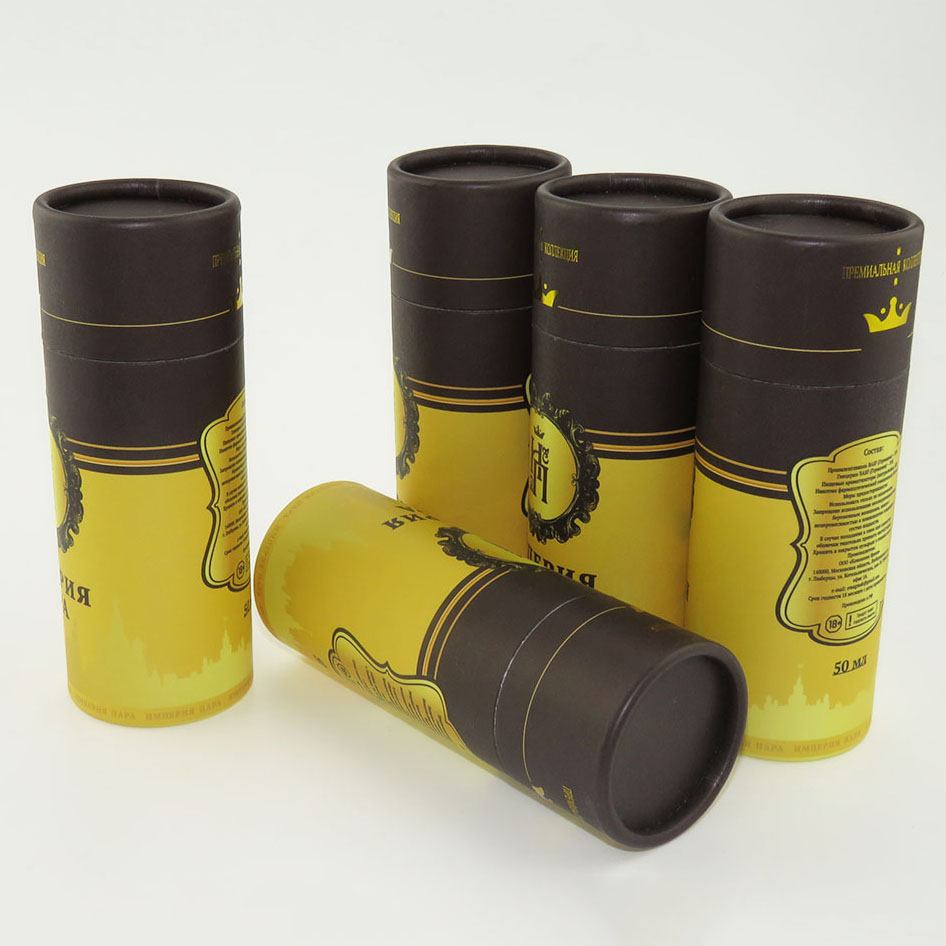 cardboard packaging tube paper bottle Free design 10ml 15ml 30ml round e-liquid bottle box e-liquid paper tube
