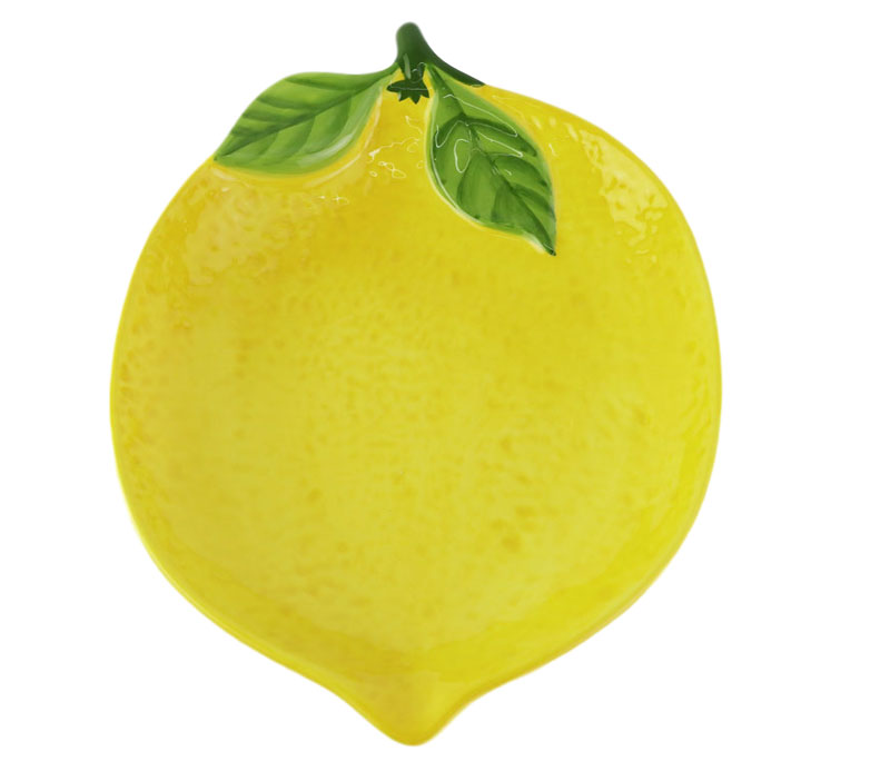 ceramic Lemon shaped canister sets fruit lemon plate