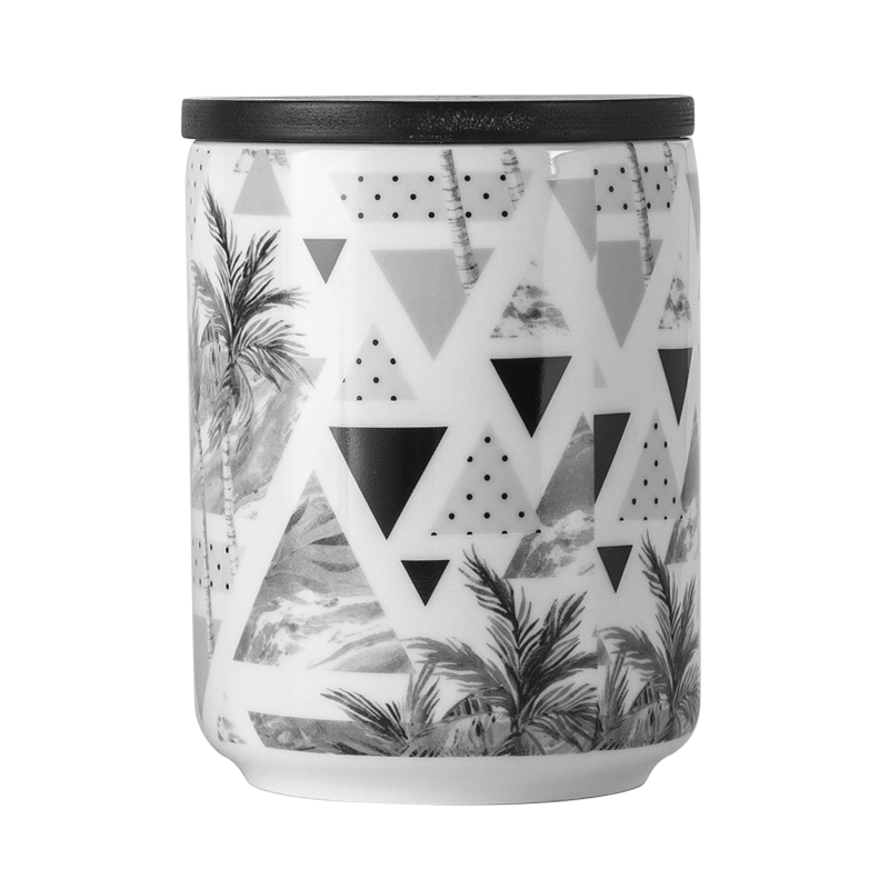 ceramic jar with bamboo lid large ceramic candle jar custom ceramic candle jars