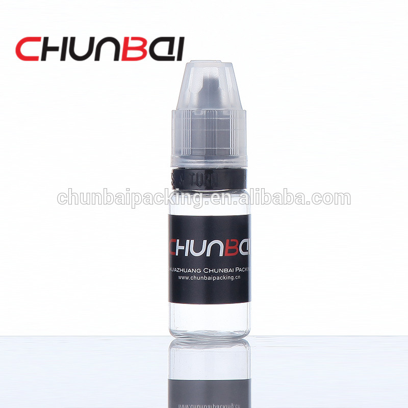 certificate 10ml tpd box vape smoking oil ejuice e-cig pet e liquid bottle with CRC tamper cap