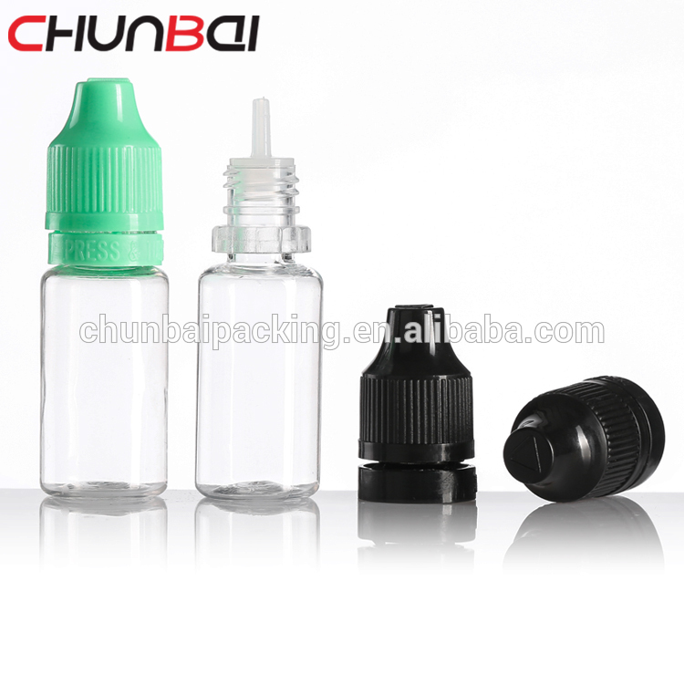 certificate 10ml tpd box vape smoking oil ejuice e-cig pet e liquid bottle with CRC tamper cap