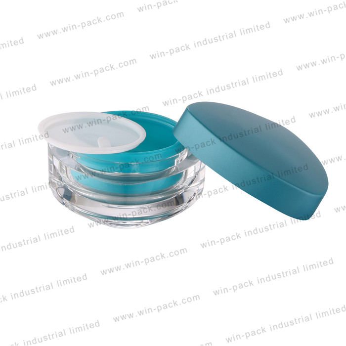 cheap 15g 30g 50g empty cosmetic plastic lotion containers face cream acrylic storage jars with lids