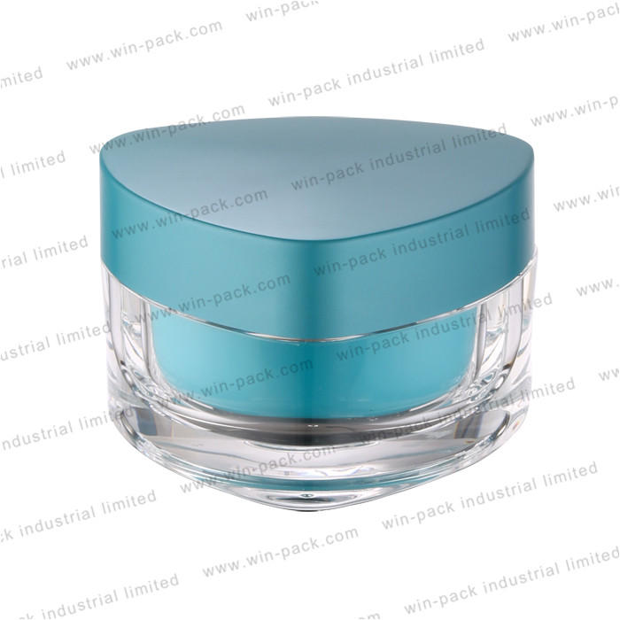 cheap 15g 30g 50g empty cosmetic plastic lotion containers face cream acrylic storage jars with lids