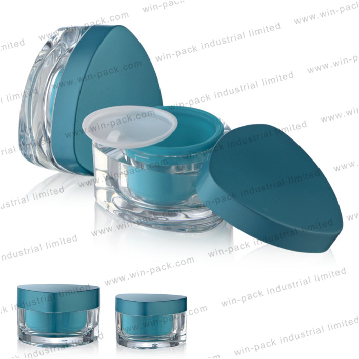 cheap 15g 30g 50g empty cosmetic plastic lotion containers face cream acrylic storage jars with lids