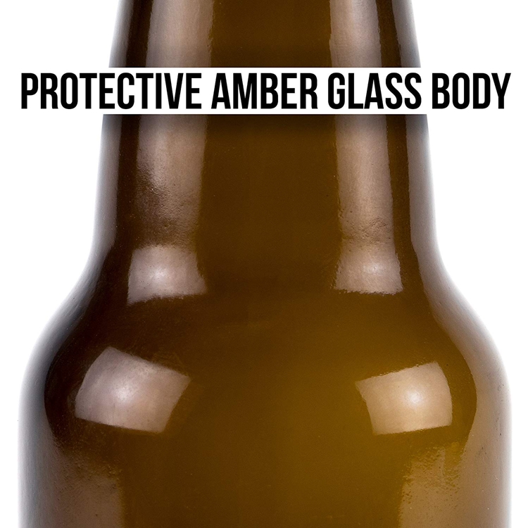cheap 300ml amber beer glass bottle oil sauce cold pressed beverage juice glass bottle with swing top 10oz
