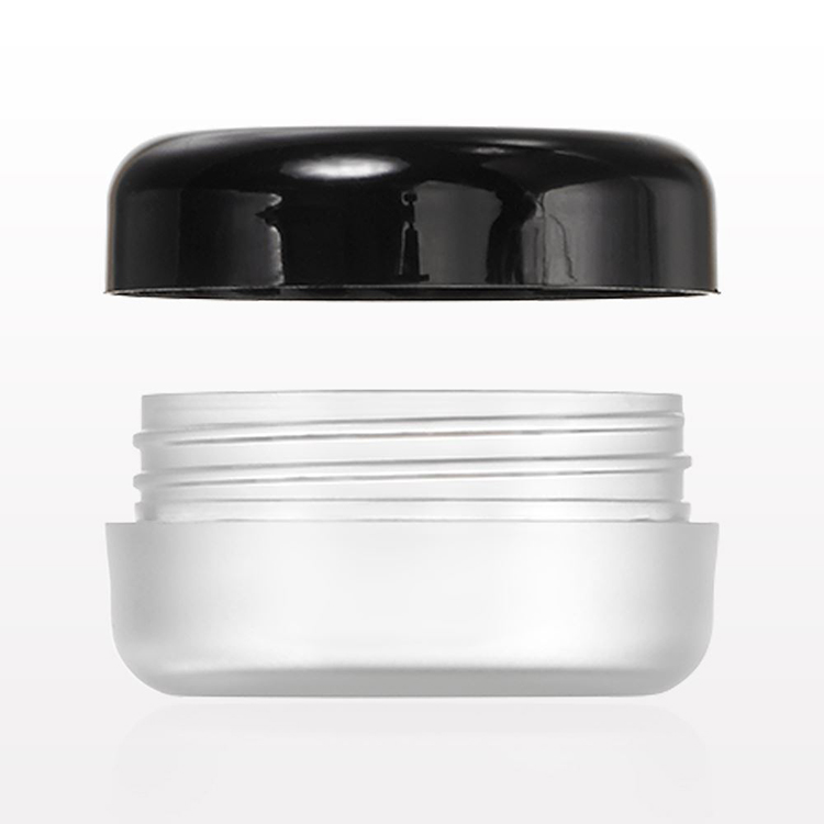 cheap 3ml 5ml10ml 3g 5g 10g mini plastic cream sample Jar, cosmetic jar for Trial cosmetic sample packaging