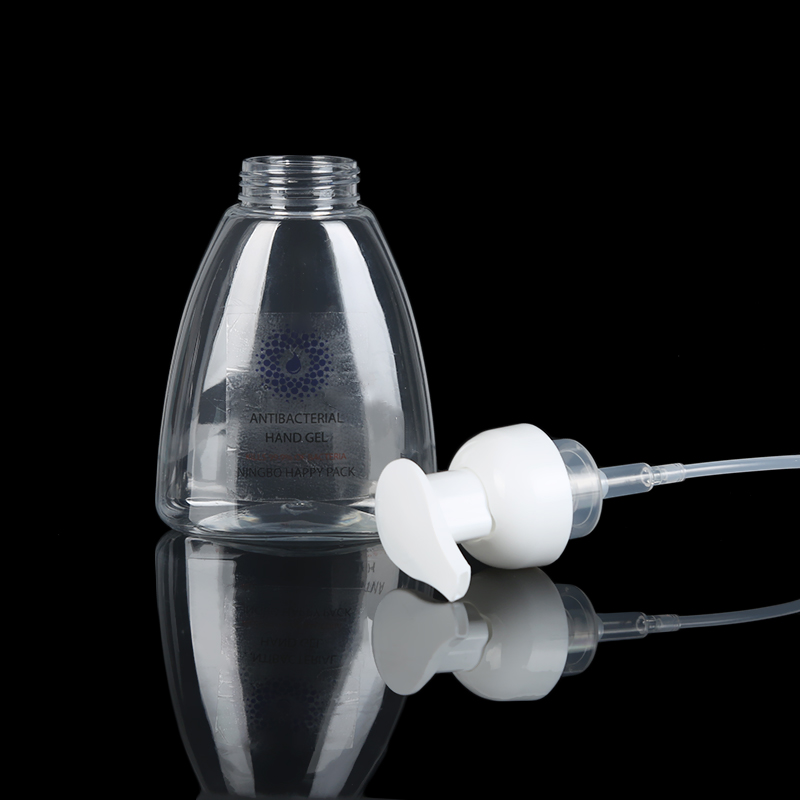 cheap and hot selling PET transparent bottle with spray lotio pump plastic bottle