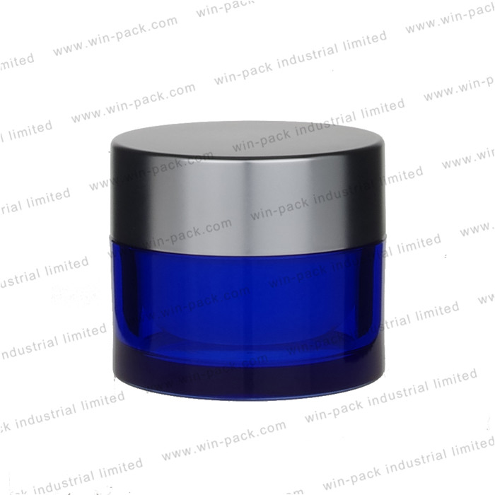 cheap clear cosmetic plastic cream jar with UV coating cap 15g 30g 50g