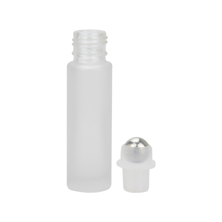 cheap clear frosted 4ml 6ml 8ml 10ml 15ml 20ml thick wall glass roller bottle for perfume package