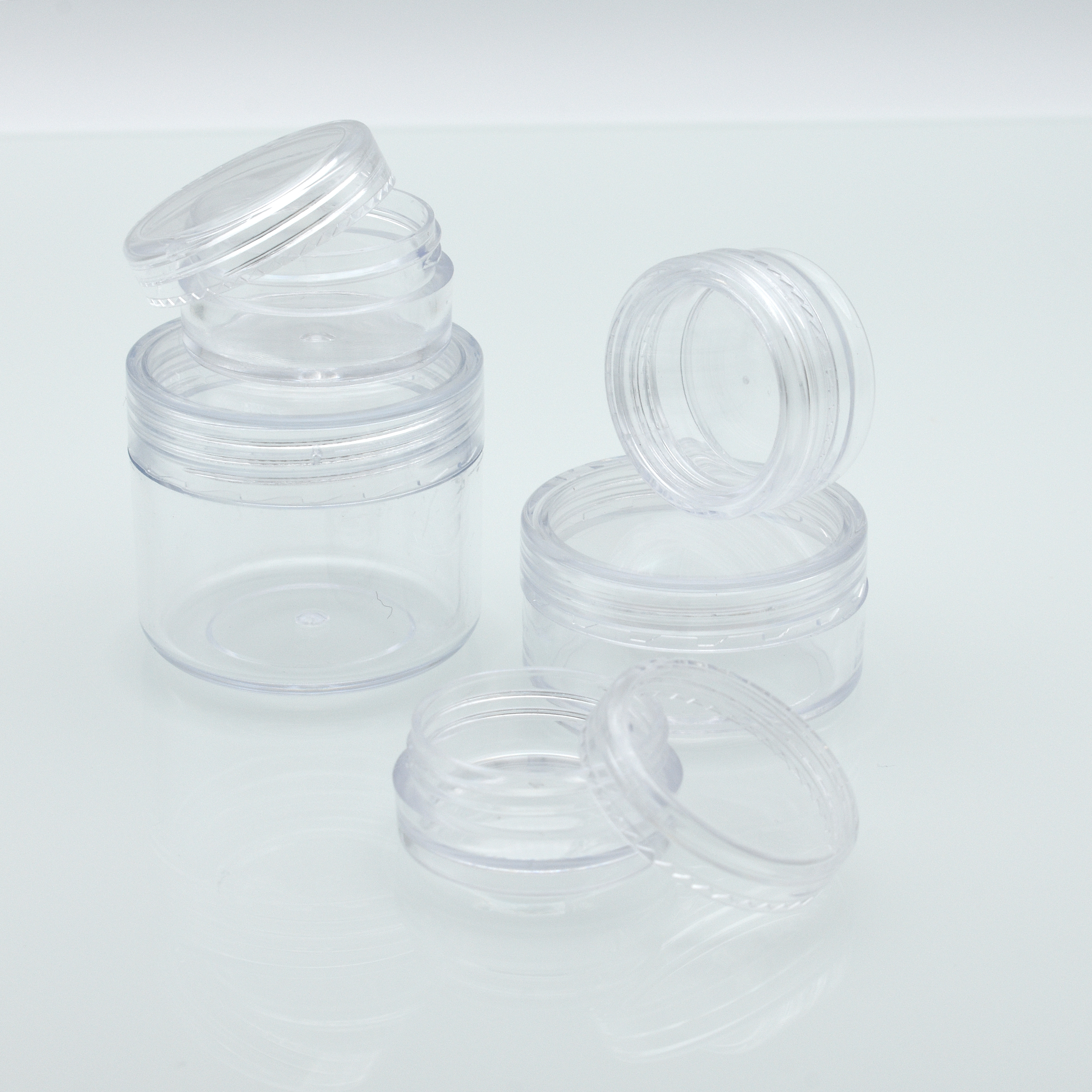 cheap cylinder ps jar 2.5ml 2g 2.5g 3g 5g cosmetic cute face cream pot 2.5ml 2ml 3ml 5ml plastic container for color gel nai art