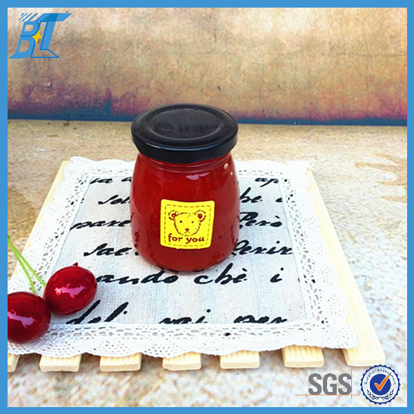 cheap glass jars glass baby jars for pudding and milk wholesale 100ml 200ml