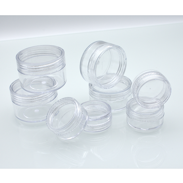 cheap plastic jar 2g 2.5g 3g 5g 10g 20g 25g 15g 2.5ml 3ml 5ml 10ml15ml 20ml 30ml plastic gel container clear cosmetic containers