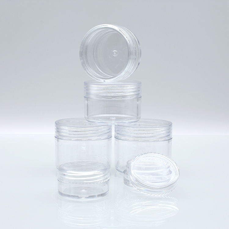 cheap plastic jar 2g 2.5g 3g 5g 10g 20g 25g 15g 2.5ml 3ml 5ml 10ml15ml 20ml 30ml plastic gel container clear cosmetic containers