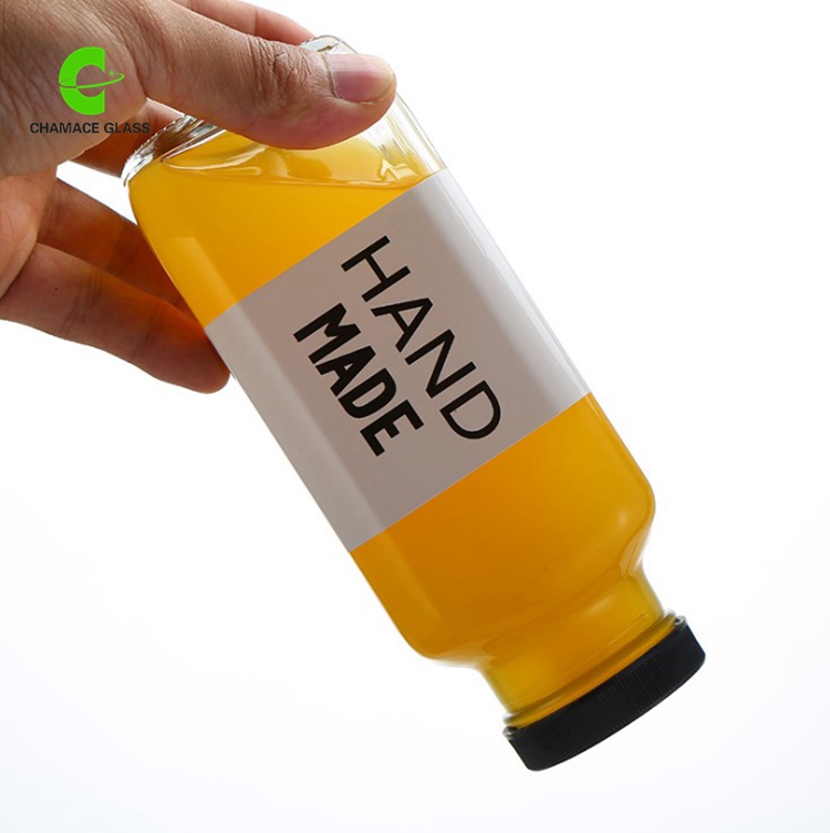 cheap price 250ml 8 oz square glass juice bottles