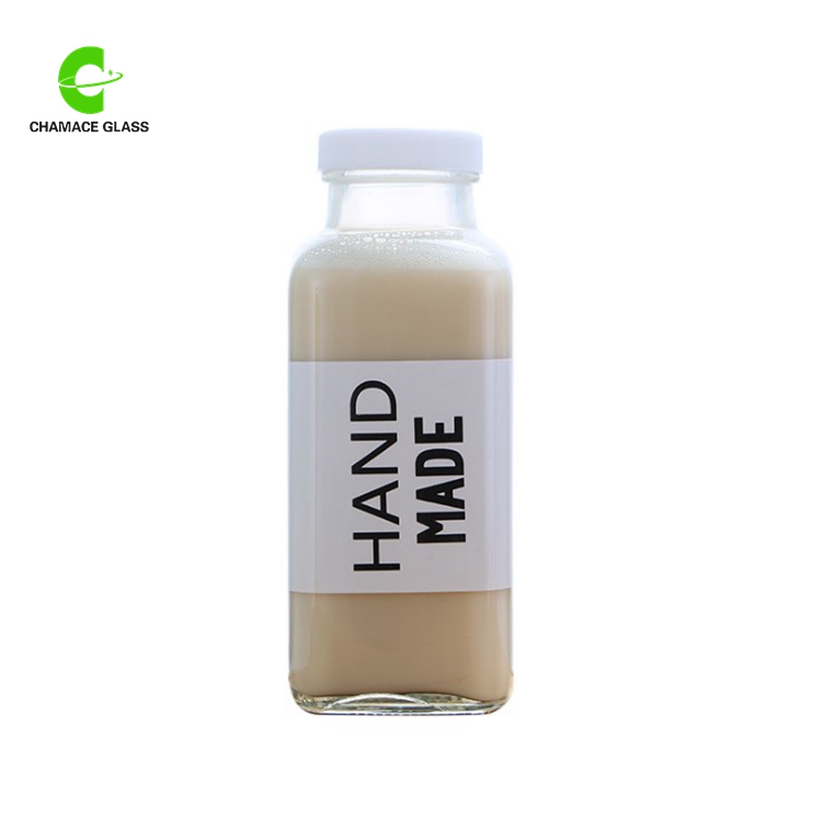 cheap price 250ml 8 oz square glass juice bottles