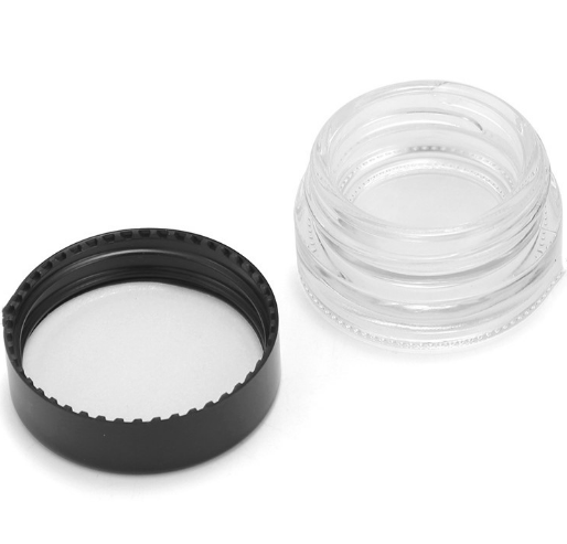 cheap price fast shipping hot wholesale glass jar with plastic lid 3ml 5ml 10ml mini glass container