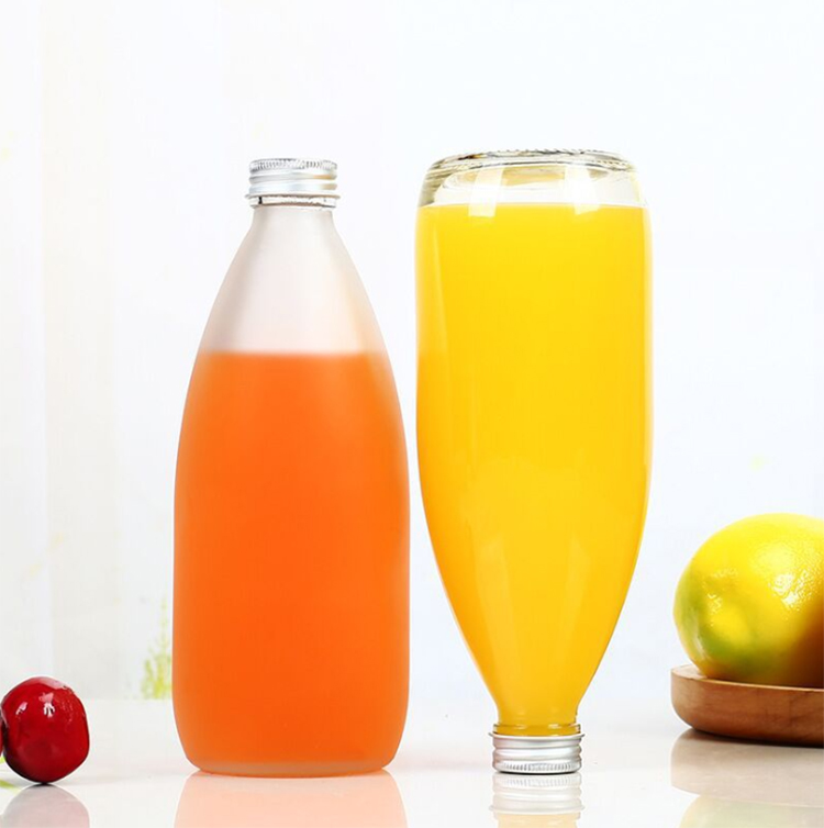 cheap price round cold pressed juice glass bottle mango juice glass bottles