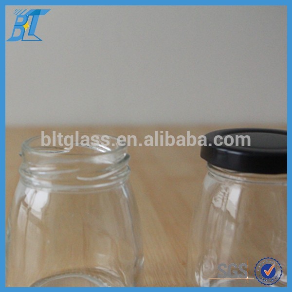 cheap small glass jam jar with airtight metal lid 50ml 100ml 150ml