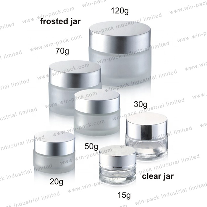 cheaper cosmetic product glass cream jar for personal care 15g 20g 30g 50g 70g 120g