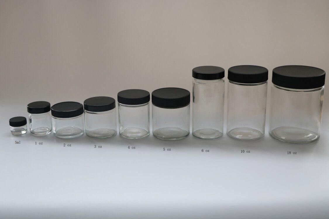child proof container custom logo tin container glass jar manufacturer hemp packaging jar wholesale price glass jar