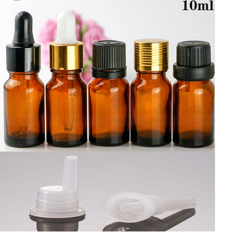 child proof dropper amber glass bottles 10 ml pipette e juice / essential oil bottle 10ml
