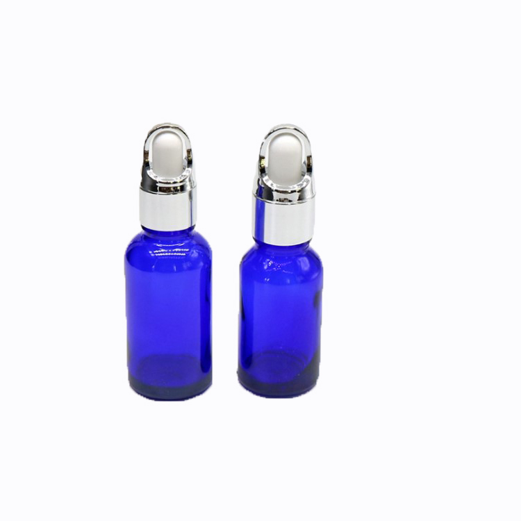 child proof dropper blue glass bottles 20 ml essential oil bottle