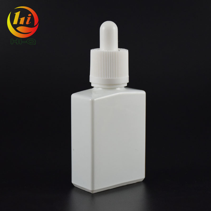 child proof rectangle dropper bottle pipette 30ml 50ml flat square glass bottle