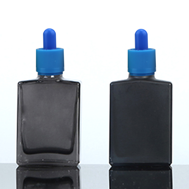 child proof tamper proof glass oil bottles 30 ml glass bottles black tincture oil dropper bottles