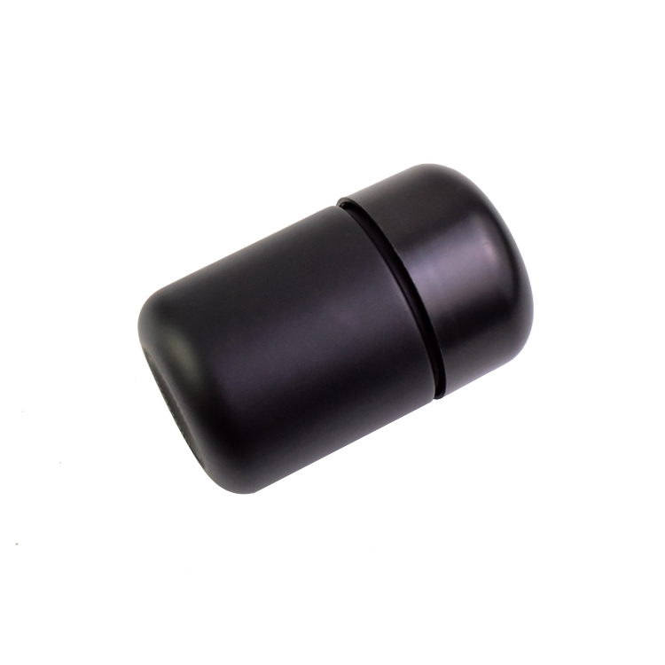 child protective cover of 2oz 4oz black arched glass bottle Custom print logo in glass bottle