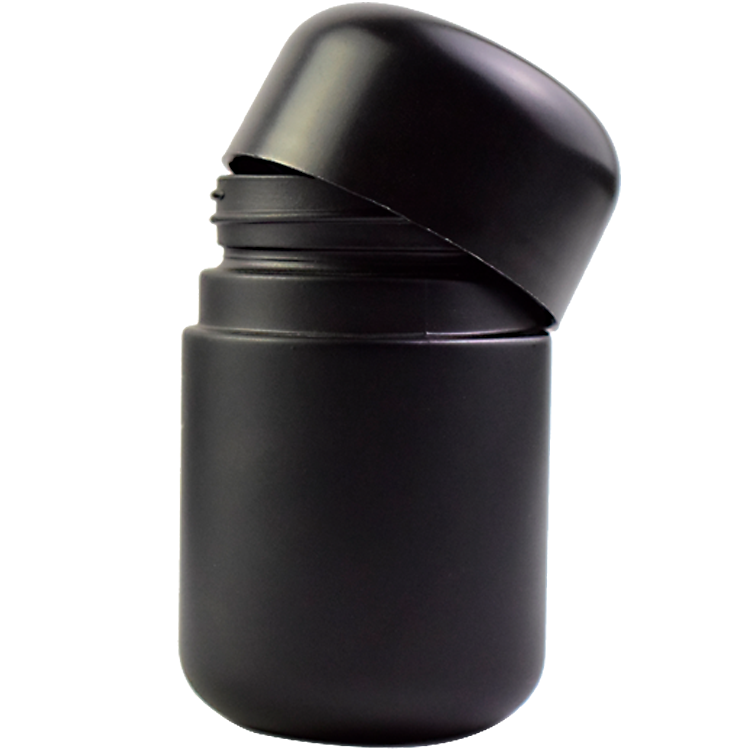 child protective lid of 5oz 6oz black arched glass jar Custom print logo in glass bottle